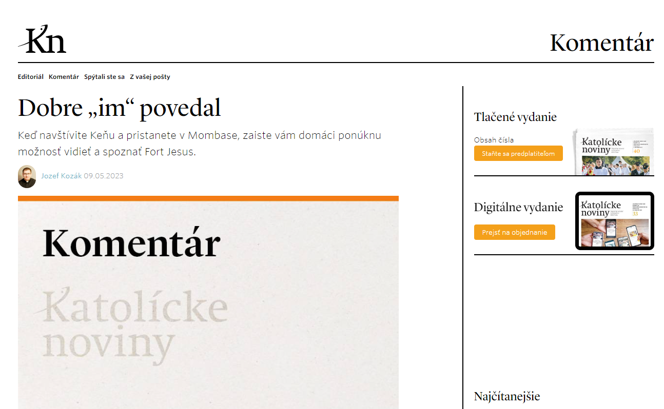Dobre „im“ povedal