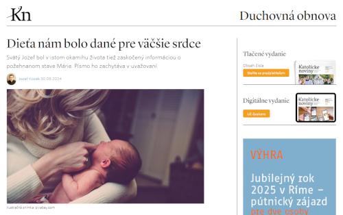Dieťa nám bolo dané pre väčšie srdce