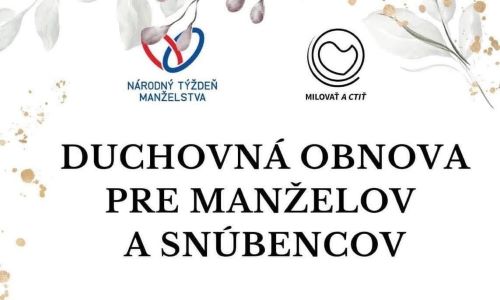 Duchovná obnova pre manželov a snúbencov