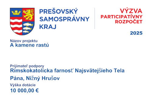 Výzva participatívny rozpočet - "A kamene rastú"