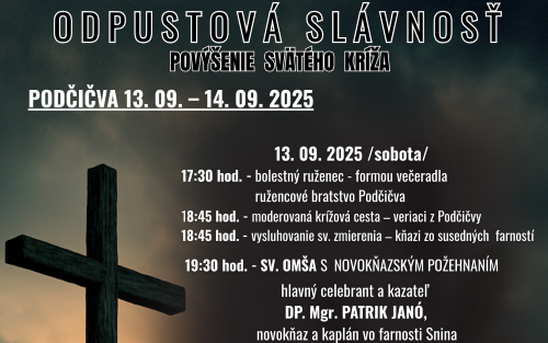 Pozvánka - odpust Podčičva